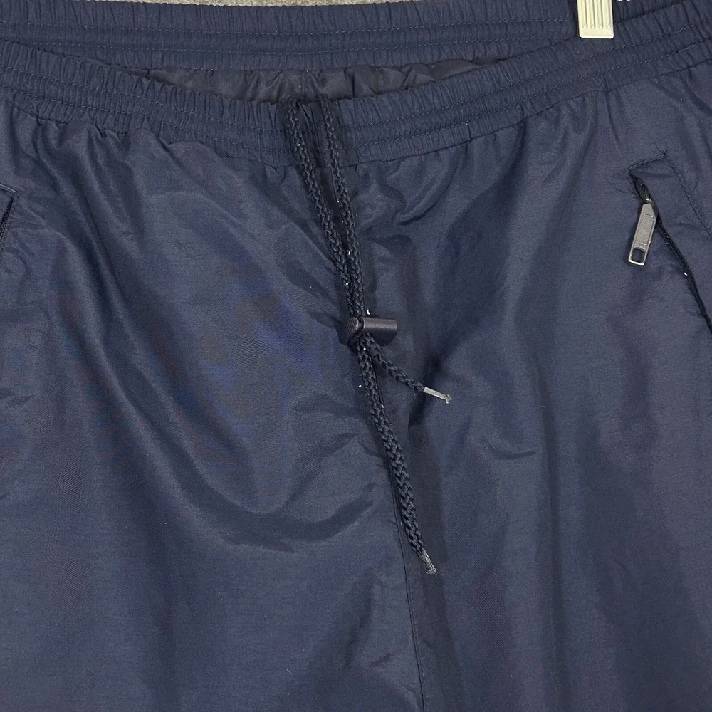Vtg Eddie Bauer‎ Rain Pants Men's Medium Navy Waterproof Outdoor Seam Sealed